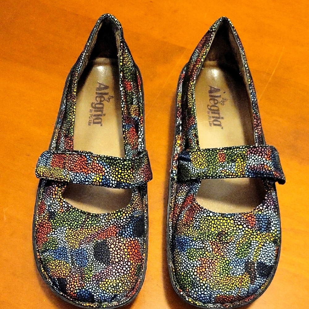 Alegria Belle BEL-180 Multi-colored Mary Jane Shoes Size 39 EU
